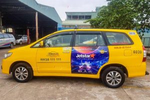 quảng cáo trên taxi