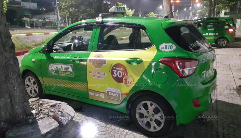 Vietlott phủ sóng thương hiệu với chiến dịch quảng cáo taxi quy mô lớn